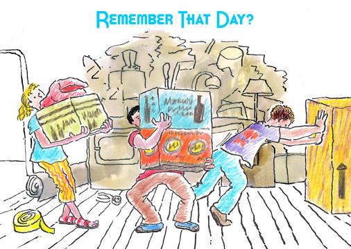 Remember That Day cartoon | Funny Moving Day Stories